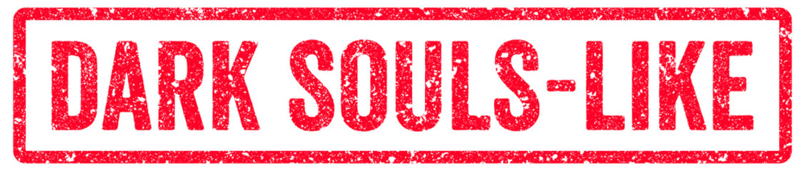 Dark Souls like Stamp Transparent Seal, Red Grunge Dark Souls like Word Rubber Stamp Seal