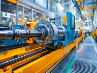 High tech machinery in factory setting for maintenance tasks