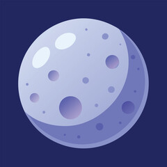 moon in space