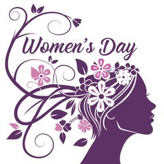 Happy Woman's Day Vector Illustration