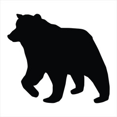 silhouette of bear