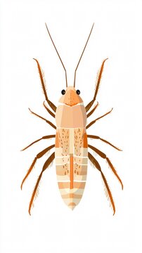 Giant Water Bug Illustration: Explore the Intricate Details of this Aquatic Insect | Stunning Vector Art