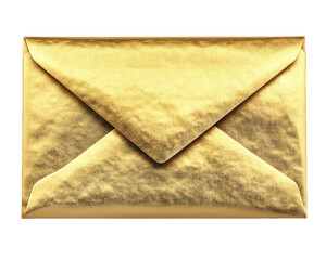 [Transparent Background PNG]Golden Envelope Illustration for Mail Service