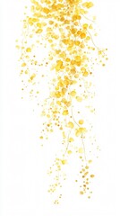 Golden Vines Watercolor Art: Elegant Botanical Prints for Nature Inspired Wall Decor