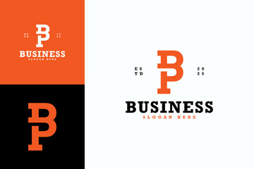 monogram letter BP icon logo vector design template. creative initial BP symbol design vector ideas with bold, modern and clean styles