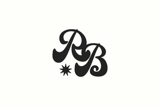 creative symbol RB logotype vector design template. monogram RB logo design vector ideas. hipster initial RB iconic logo design vector inspiration for your brand, business and company.