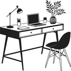 Isolated black desk icon Vector, black desk Silhouette,black desk icon set, black desk for logo,color black desk Vector illustration, Vector Graphic, EPS 10 , clip art work