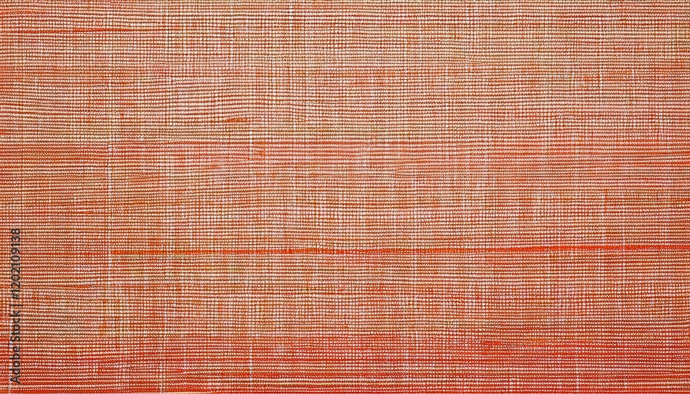 Aufkleber textured orange crosshatch pattern on fabric-like material, rustic linear design with a woven effect for graphic design or background use

