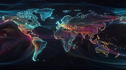 Global Network: A Visualization of Interconnectedness