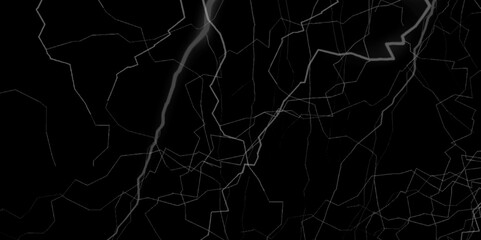 Thunder Stock Image In Black Background. Massive lightning bolt with branches isolated on black background.

