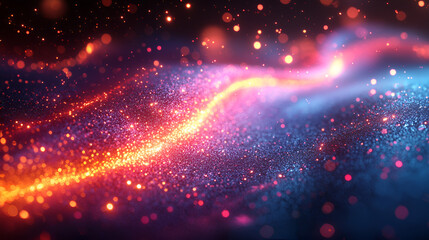 Abstract night cosmic glow