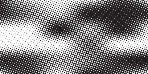 Black halftone gradient dot patterns background. dots modern vector
