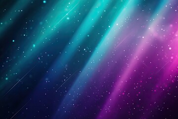 Fototapeta premium Vibrant cosmic scene with streaks of color blending into starry