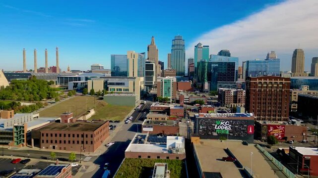 flying through crossroads district kansas city