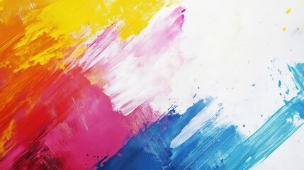 Fototapeta premium Abstract colorful paint strokes background.