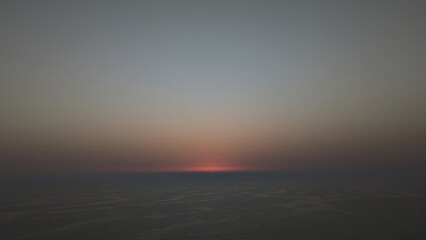 Golden Sunset over the Mediterranean Sea in Israel