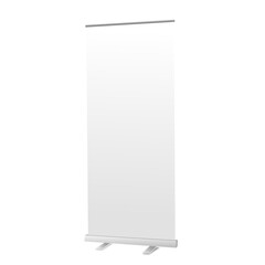 3d banner roll mockup without background