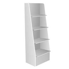 3D multi-story supermarket retail shelves