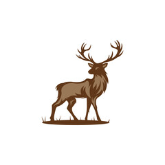 deer logo vector illustration