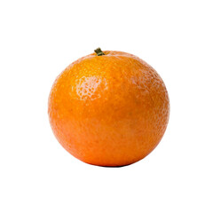 Juicy Mandarin Orange: A single, ripe mandarin orange glistens with moisture, showcasing its vibrant orange peel and smooth texture.  The image is perfect for culinary, health.