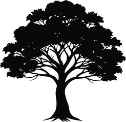 Tree silhouette vector