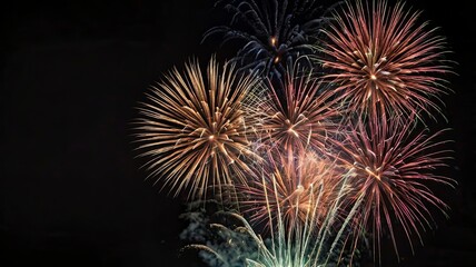 Fireworks on black baground


