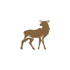 deer logo vector illustration