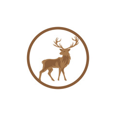 deer logo vector illustration
