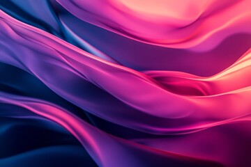 Obraz premium Abstract Purple and Pink Swirling Fabric Design