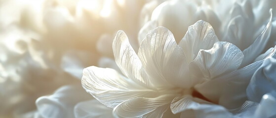 Obraz premium Flowers petals tenderness on a white background. L_004
