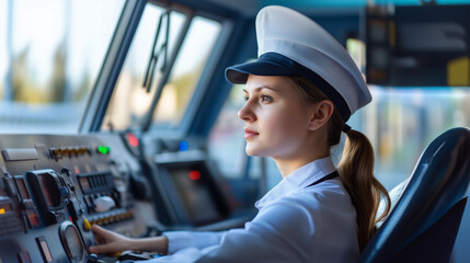 Female train conductor Kiev, Ukraine