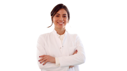 Portrait of a smiling female scientist