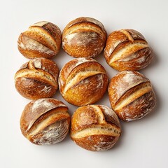 A Variety of Freshly Baked Rolls with Crisp Golden Crust