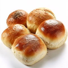 A Variety of Freshly Baked Rolls with Crisp Golden Crust