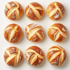 A Variety of Freshly Baked Rolls with Crisp Golden Crust