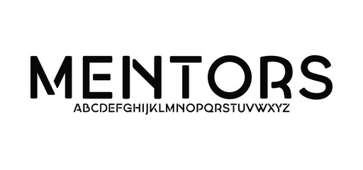 Abstract minimal modern alphabet fonts. Typography technology electronic digital music future creative font. vector illustraion
