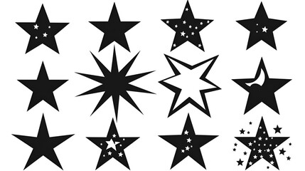 Fototapeta premium star icon set collection
