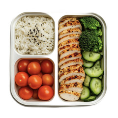 Delicious Healthy Meal Prep Box with Chicken