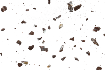 Abstract rock particle with dust texture