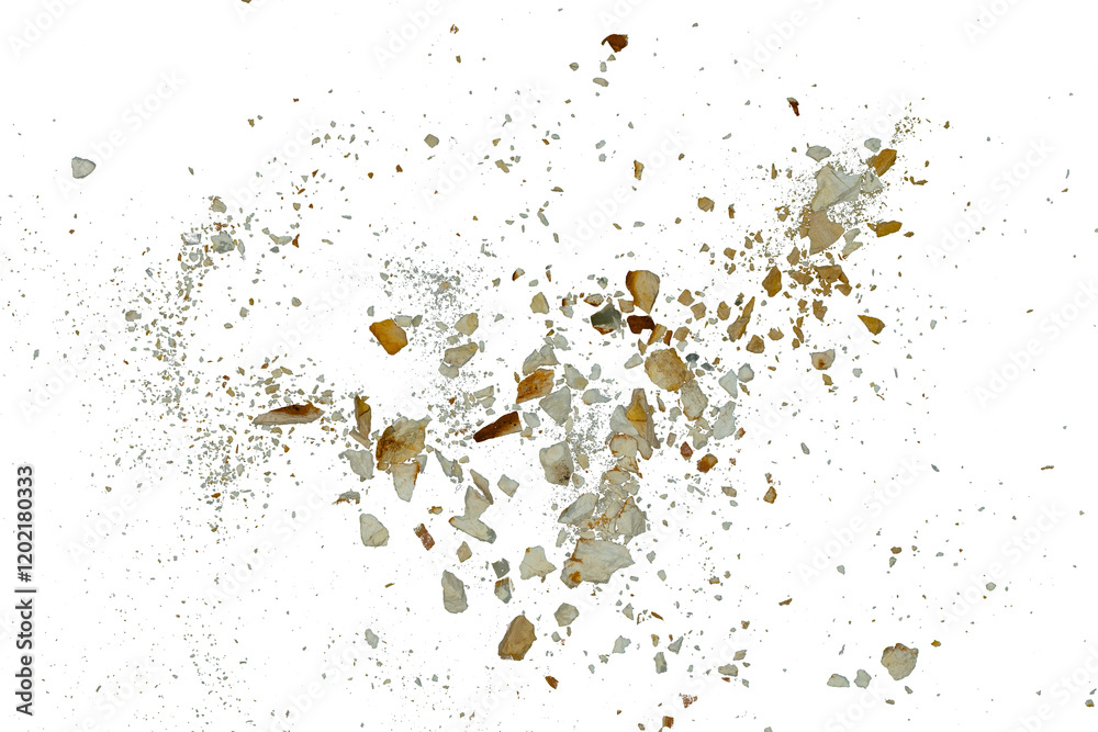 Poster abstract rock and dust particle texture isolated