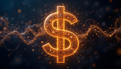 Dollar Symbol Futuristic