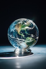 Glass Globe on Table