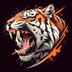 tiger head mascot