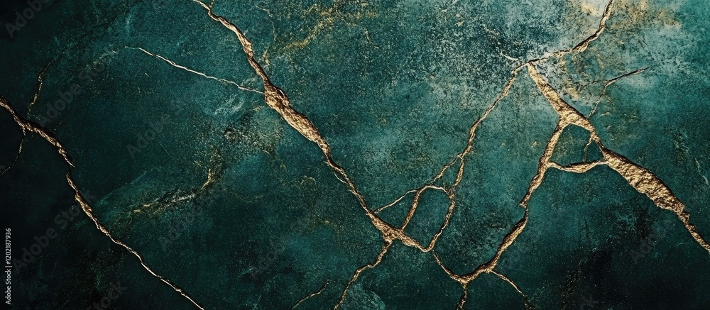 Poster green marble texture with gold veining and abstract patterns suitable for backgrounds and design pro