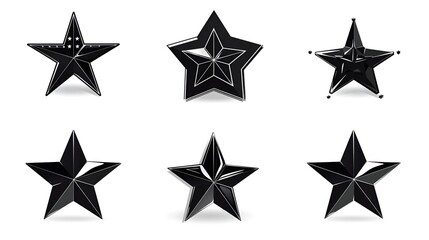Fototapeta premium star icon set collection