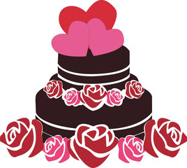 Valentine's day cake