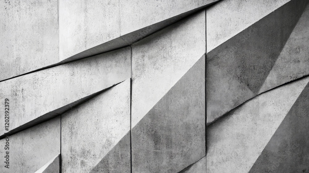 Poster abstract concrete wall with geometric patterns and textures providing ample copy space for text plac