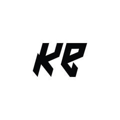 KE monogram logo design letter text name symbol monochrome logotype alphabet character simple logo