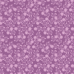 Fototapeta premium Cute hand drawn floral seamless pattern background