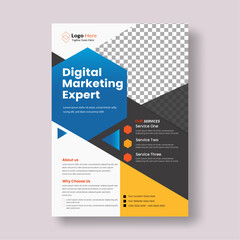 Creative Corporate Modern Business Flyer design template Or Promotional Business A4 size Brochure Design, advertise, flyer and Creative design.